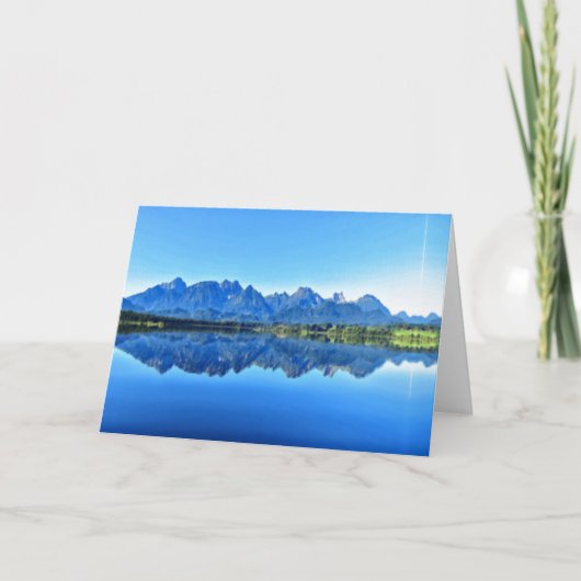 超現実の湖の反射 シーズンカード (正面)