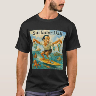 超現実サーフカートゥーン Surfador Dali Tシャツ
