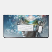 超現実ファンタジーを心に抱き込む デスクマット (キーボード&マウス)
