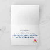 超現実フラクタル抽象デザイン誕生日 カード (内部)