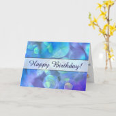 超現実フラクタル抽象デザイン誕生日 カード (黄色い花)