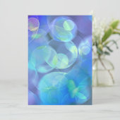 超現実フラクタル抽象デザイン 招待状 (スタンド正面)