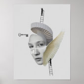 超現実ヴィンテージ熱狂する芸術 ポスター (正面)