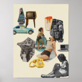 超現実ヴィンテージ熱狂する芸術 ポスター (正面)