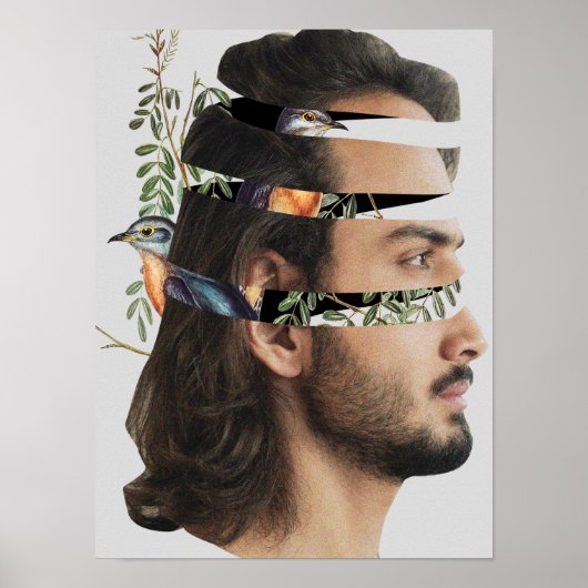 超現実ヴィンテージ熱狂する芸術 ポスター (正面)