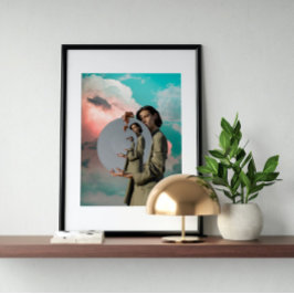 超現実ヴィンテージ熱狂する芸術 ポスター