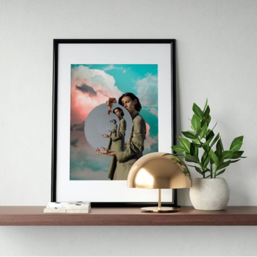 超現実ヴィンテージ熱狂する芸術 ポスター