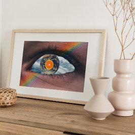 超現実ヴィンテージ熱狂する芸術 ポスター