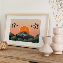 超現実ヴィンテージ熱狂する芸術 ポスター