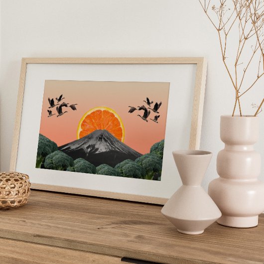 超現実ヴィンテージ熱狂する芸術 ポスター