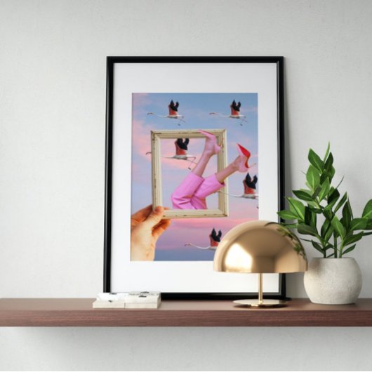 超現実ヴィンテージ熱狂する芸術 ポスター