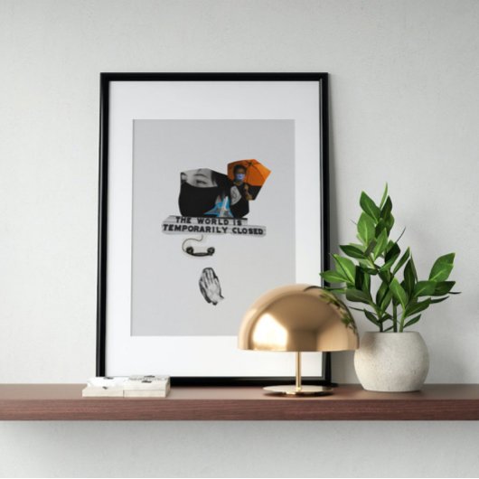 超現実ヴィンテージ熱狂する芸術 ポスター