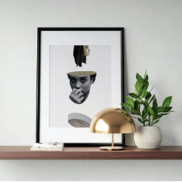 超現実ヴィンテージ熱狂する芸術 ポスター