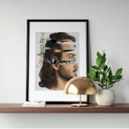 超現実ヴィンテージ熱狂する芸術 ポスター