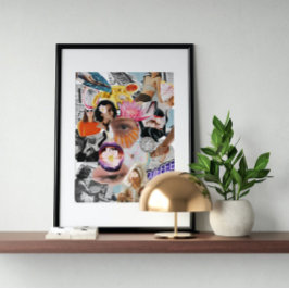 超現実ヴィンテージ熱狂する芸術 ポスター