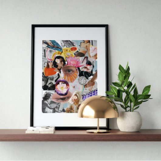 超現実ヴィンテージ熱狂する芸術 ポスター