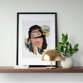 超現実ヴィンテージ熱狂する芸術 ポスター