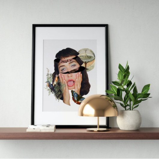 超現実ヴィンテージ熱狂する芸術 ポスター