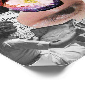 超現実ヴィンテージ熱狂する芸術 ポスター (角)