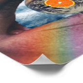 超現実ヴィンテージ熱狂する芸術 ポスター (角)