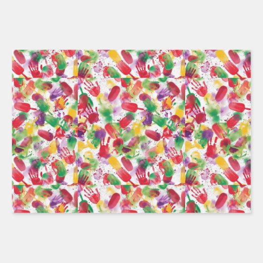 超現実主義ポップ・アートの氷包紙 ラッピングペーパーシート (正面)