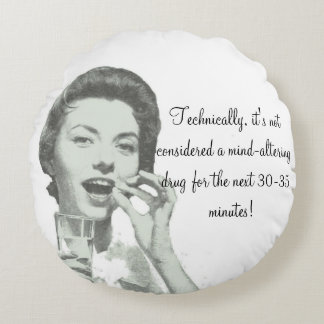超現実主義的な丸薬 ラウンドクッション