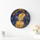 超現実主義者のバイオリン ラージ壁時計 (ホーム)