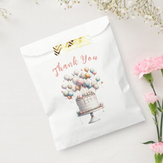 超現実主義者、風船とお誕生日ケーキありがとう フェイバーバッグ (封をした状態)