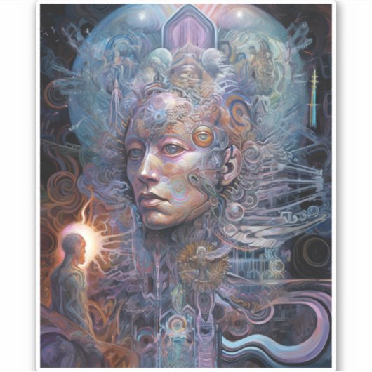 超現実人幻想的な芸術 シール (正面)