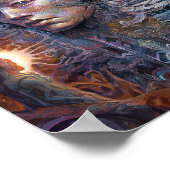 超現実人幻想的な芸術 ポスター (角)