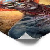 超現実人幻想的な芸術 ポスター (角)