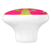 超現実幾何学抽象芸術 セラミックノブ (側面)