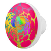 超現実幾何学抽象芸術 セラミックノブ (右)