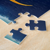 超現実抽象芸術飛んでいる潜水艦海ライフ ジグソーパズル (側面)