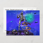 超現実海底/がん〔占星術の〕十二宮図誕生日徴候 ポストカード (正面/裏面)