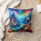 『超現実海景水中競技ユートピア幕切れ』 クッション (ブランケット)