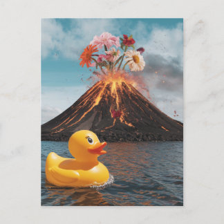 超現実火山ラバーダック ポストカード