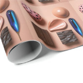 超現実物体の静止寿命パターン ラッピングペーパー (ロールコーナー)