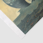 超現実的で魔法的な女性頭 薄葉紙 (詳細)