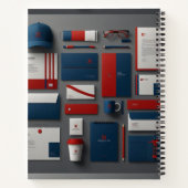 超現実的なアイデンテ企業のィティーノートブック ノートブック (裏面)