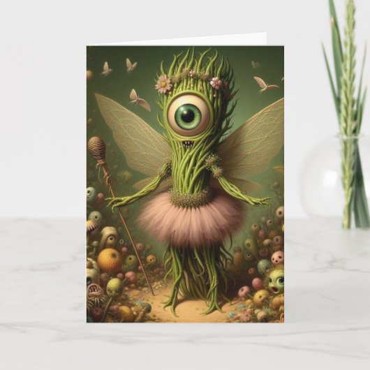 超現実的なアスパラの妖精 カード (正面)
