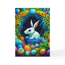 超現実的なイースターバニーと卵