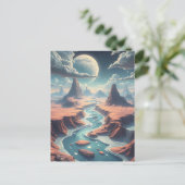 超現実的なエーテルの風景 | 魔法の世界 ポストカード (スタンド正面)