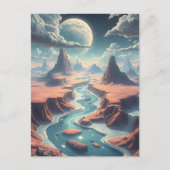 超現実的なエーテルの風景 | 魔法の世界 ポストカード (正面)