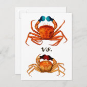 超現実的なカニのボクシンググラブのヴィンテージのスポーツのユーモア 案内ポストカード (正面/裏面)