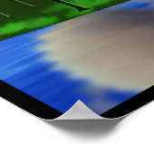 超現実的なキーボードポスター ポスター (角)