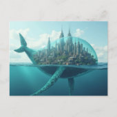 超現実的なクジラの街 ポストカード (正面)