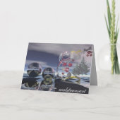 超現実的なクリスマスカード シーズンカード (裏面)