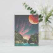 超現実的なコラージュの美しい風景 ポストカード (スタンド正面)