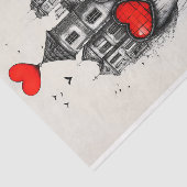 超現実的なゴシックファンタジーヘッドとハートAX1デコページ 薄葉紙 (詳細)